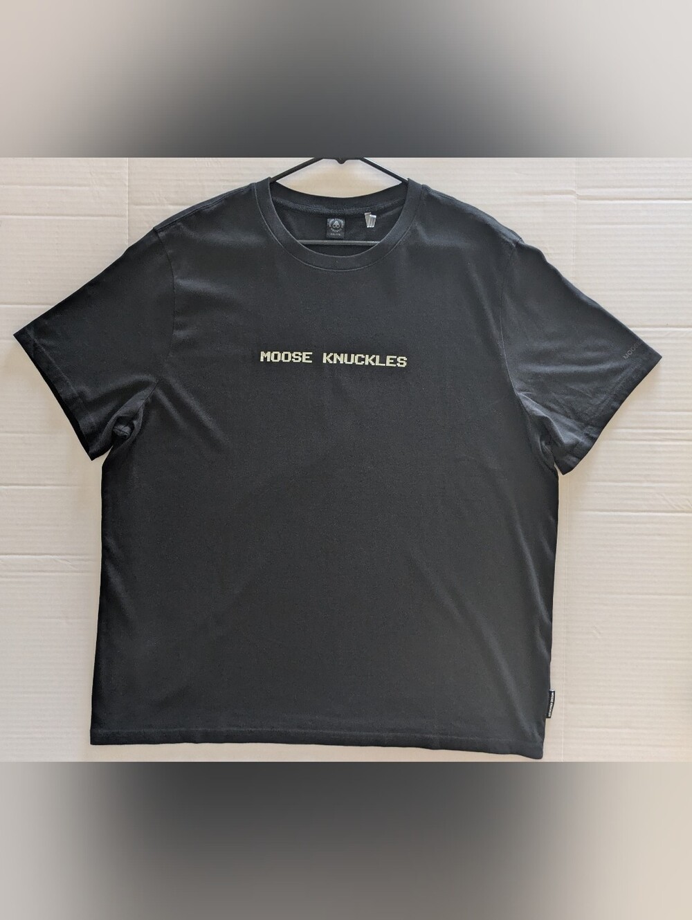 Moose Knuckles Black Short-Sleeve Logo T-Shirt- XXL (NWOT)